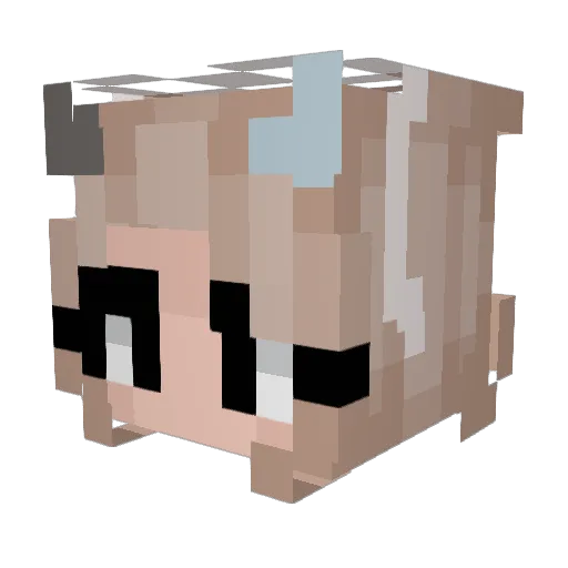probby Minecraft avatar head, 3D render