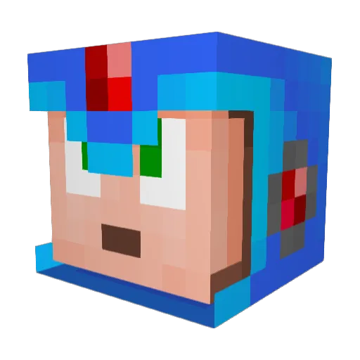 probitas1000 Minecraft avatar head, 3D render
