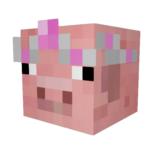 procbrae Minecraft avatar head, 3D render