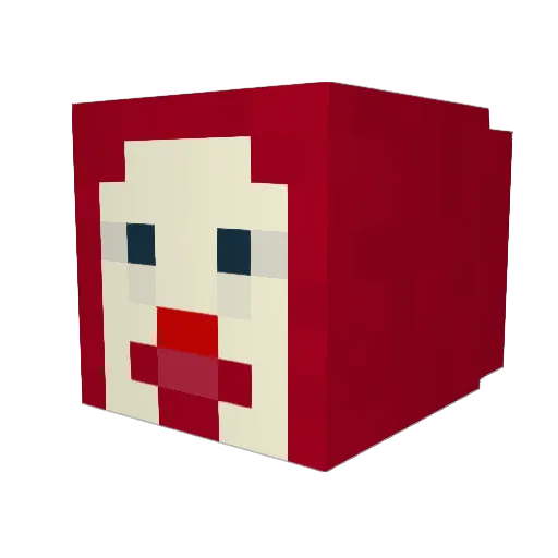 process007 Minecraft avatar head, 3D render