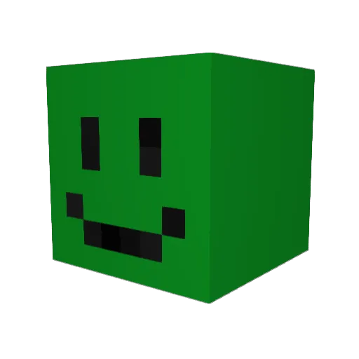 prociko Minecraft avatar head, 3D render
