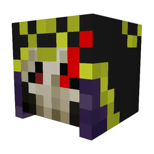 procraftor Minecraft avatar head, 3D render