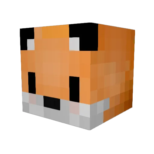 procyon7 Minecraft avatar head, 3D render