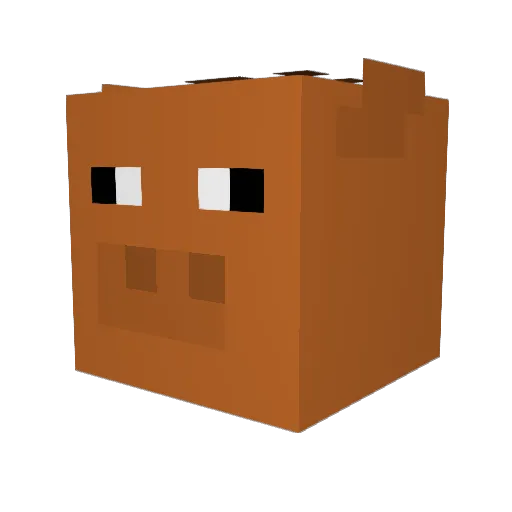 prodbrody Minecraft avatar head, 3D render
