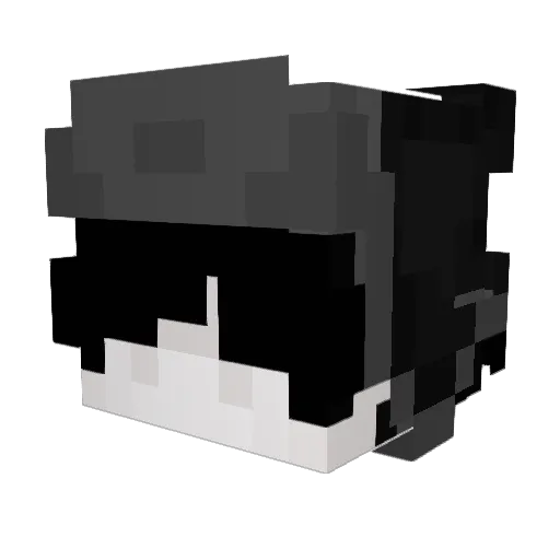 prodbyries Minecraft avatar head, 3D render