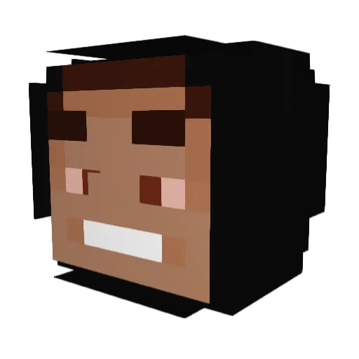 proddi Minecraft avatar head, 3D render