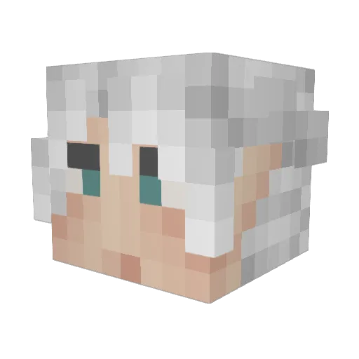 proddino Minecraft avatar head, 3D render