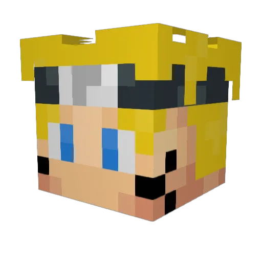 prodigy219 Minecraft avatar head, 3D render