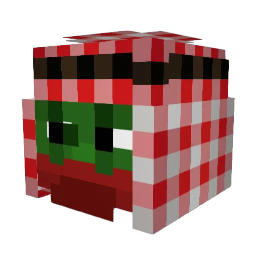 prodpana Minecraft avatar head, 3D render