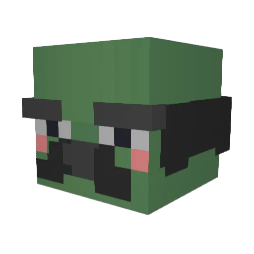 prodsolace Minecraft avatar head, 3D render