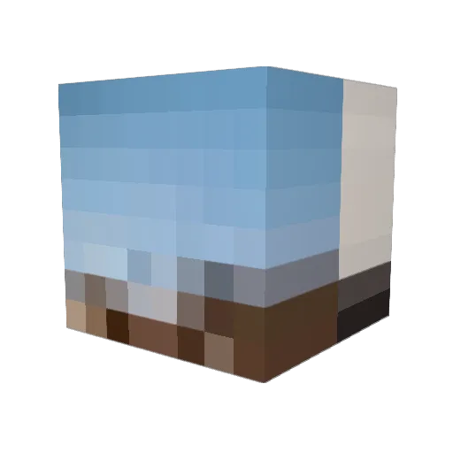producersten Minecraft avatar head, 3D render