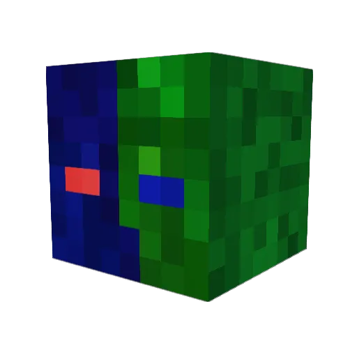 proefexxx Minecraft avatar head, 3D render