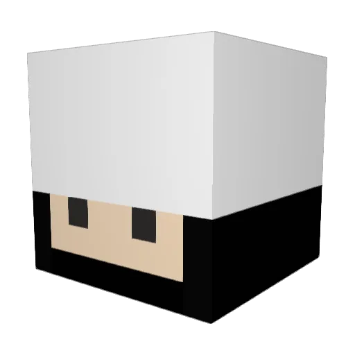 prof_chowder Minecraft avatar head, 3D render