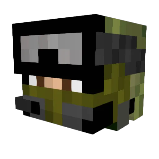 profesorogordo Minecraft avatar head, 3D render
