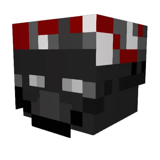 profiIed Minecraft avatar head, 3D render