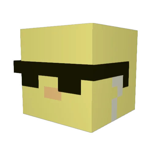 profiguration Minecraft avatar head, 3D render