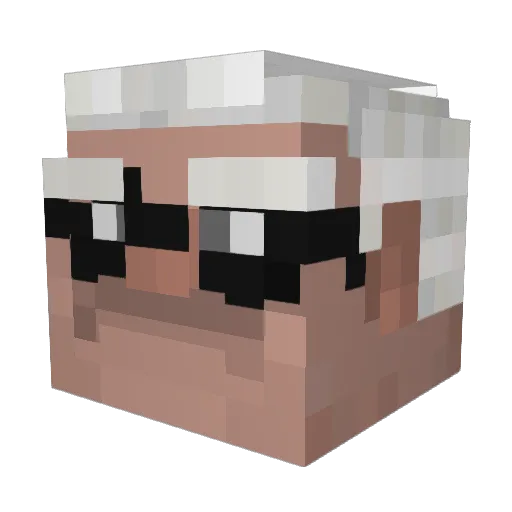 progamerbobi Minecraft avatar head, 3D render
