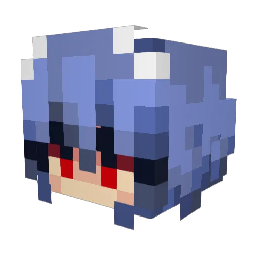 progamingyessiir Minecraft avatar head, 3D render