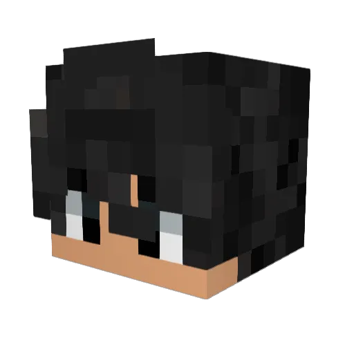 progamz Minecraft avatar head, 3D render