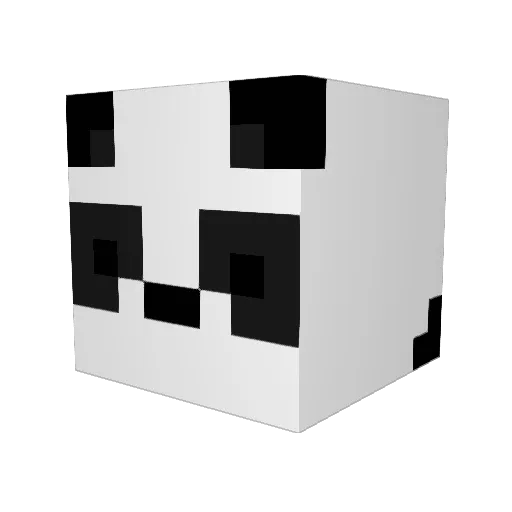 progger Minecraft avatar head, 3D render