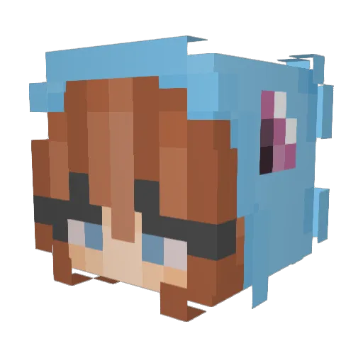 progod8000 Minecraft avatar head, 3D render