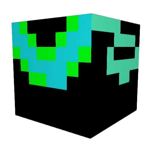 programan Minecraft avatar head, 3D render
