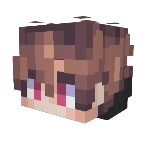 programsupersam Minecraft avatar head, 3D render