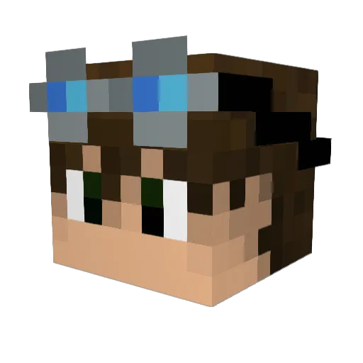 prohitman Minecraft avatar head, 3D render
