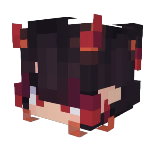 prokitkat Minecraft avatar head, 3D render