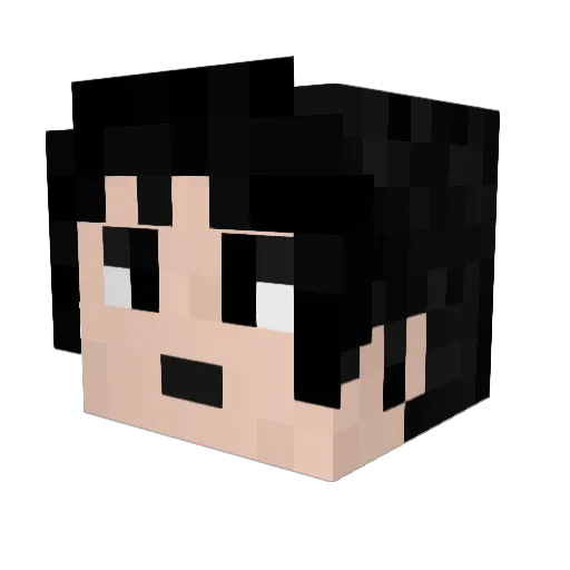 prokyt Minecraft avatar head, 3D render