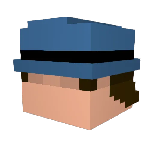 promaster09 Minecraft avatar head, 3D render