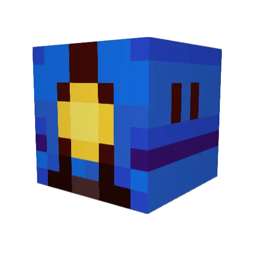 promaster Minecraft avatar head, 3D render
