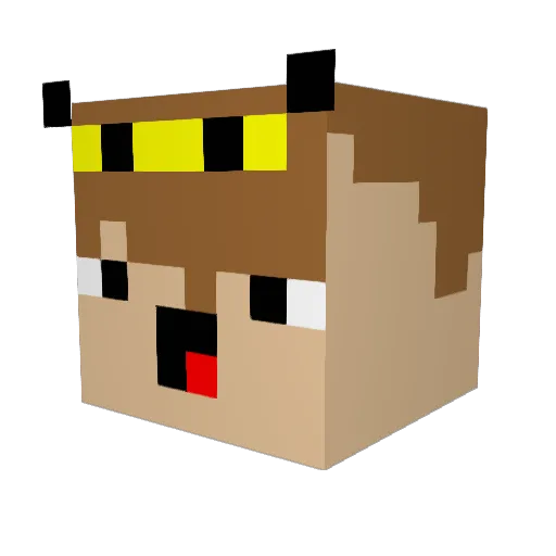 promaul Minecraft avatar head, 3D render