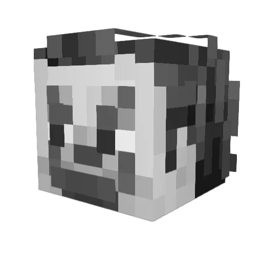 promethazhein Minecraft avatar head, 3D render