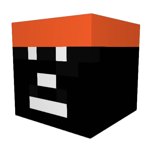 prompeper Minecraft avatar head, 3D render