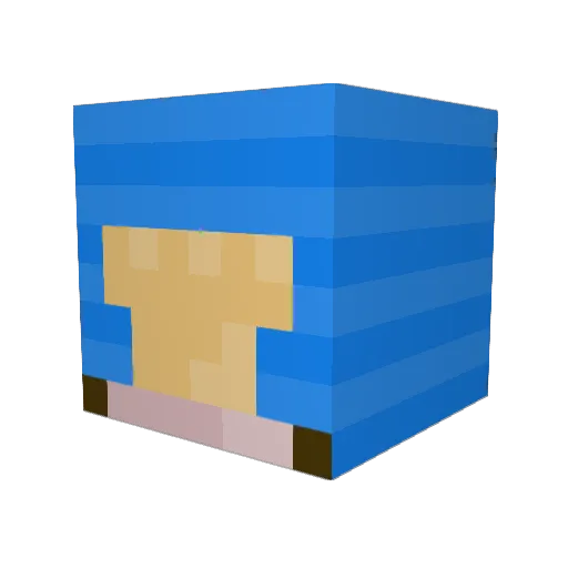 promuelle Minecraft avatar head, 3D render