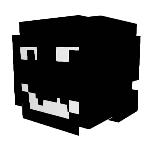 pronalmuk Minecraft avatar head, 3D render