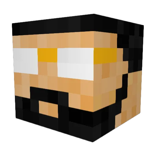 pronoob23 Minecraft avatar head, 3D render