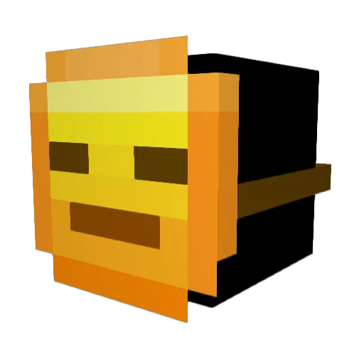 prooudy Minecraft avatar head, 3D render
