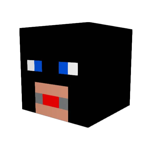 propadomz Minecraft avatar head, 3D render