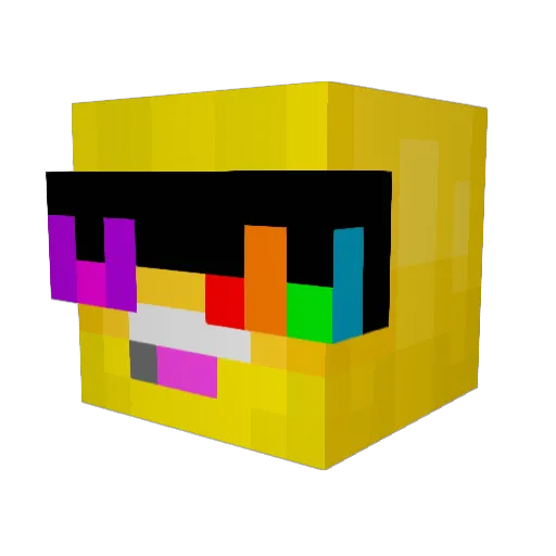 propell15 Minecraft avatar head, 3D render