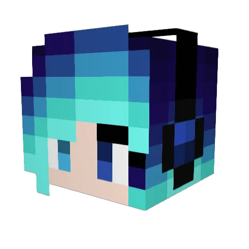 propokemon77 Minecraft avatar head, 3D render
