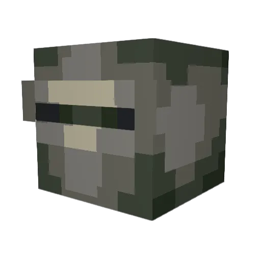 proq Minecraft avatar head, 3D render