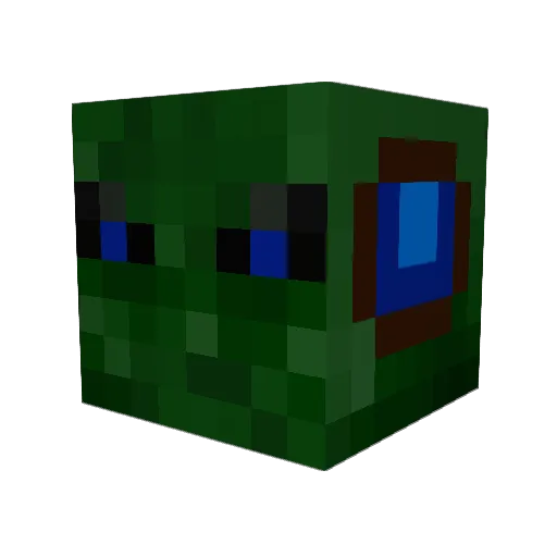 proripster Minecraft avatar head, 3D render