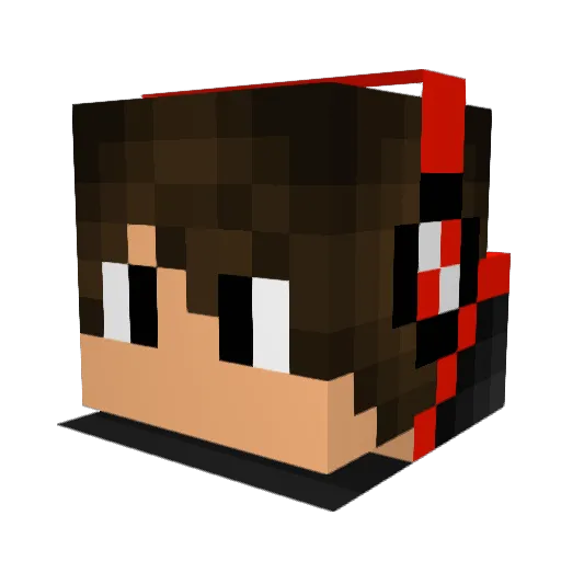 prorsusadmortem Minecraft avatar head, 3D render