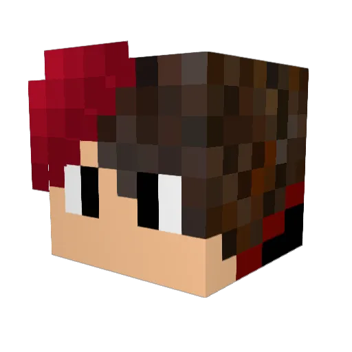 prorub923 Minecraft avatar head, 3D render