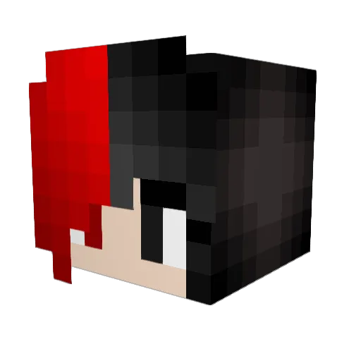 prosecho Minecraft avatar head, 3D render