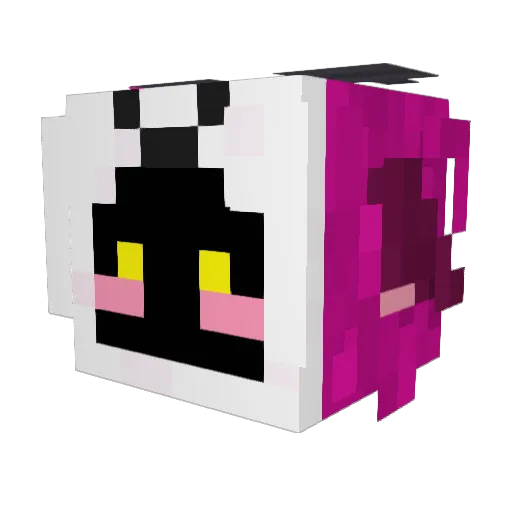 prossq Minecraft avatar head, 3D render