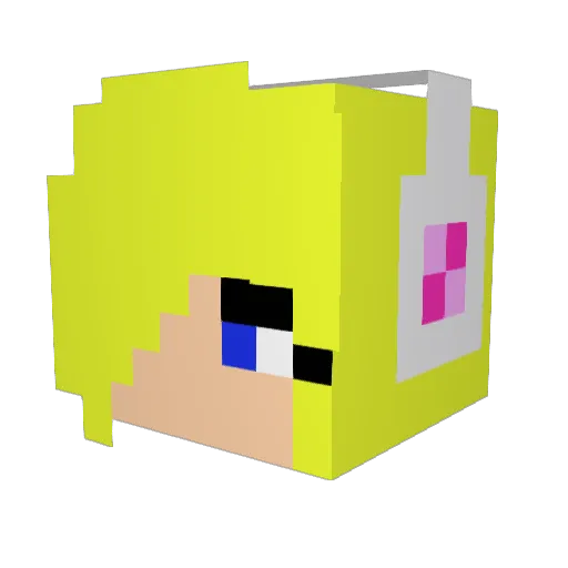prosvetov Minecraft avatar head, 3D render