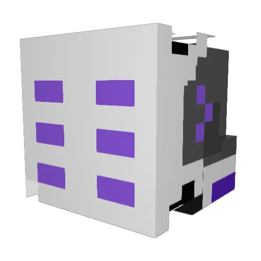 protocalypse Minecraft avatar head, 3D render